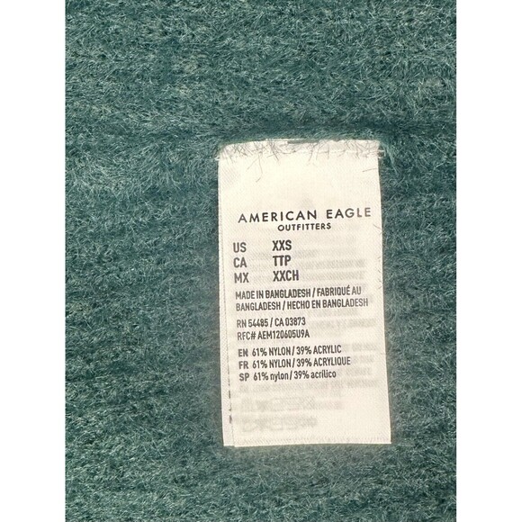American Eagle Backless Bow Sweater Dark Green Size XXS NWT!! - Picture 6 of 6